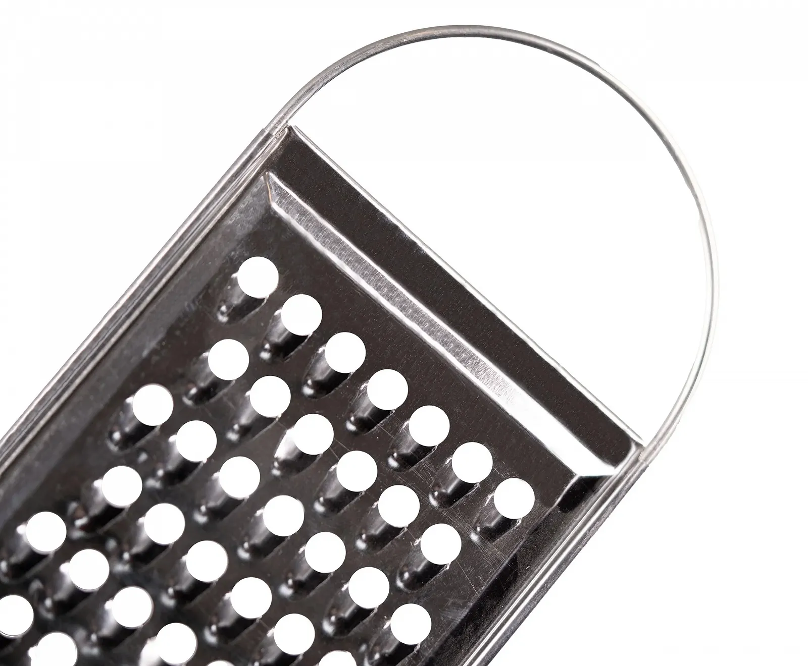 Терка OMAGO Stahl-K",u00fcchen-Tartte для овочів та сиру, нержавіюча сталь, плоска ручка, срібна, фото №3