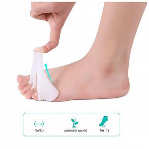 Коректор великого пальця стопи CAZARU, варусний роздільник пальців SEBS, силіконовий гелевий розтягувач synthetic.ua - Фото 1