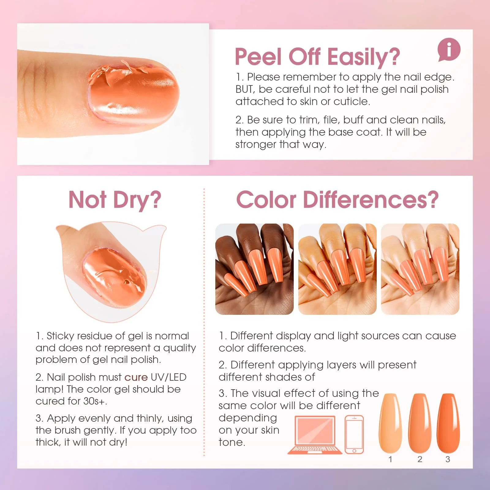 Гель-лак ROSALIND Набір 60 кольорів, фото №8