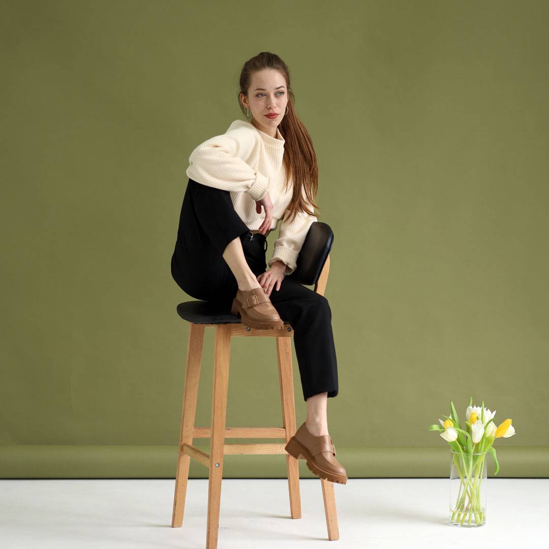 Туфлі жіночі шкіряні 4S 585046 Коричневі 36 37 38 39 40 41, фото №6