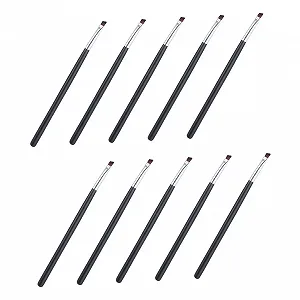 Купити Пензлі Beavorty для брів кутові, для макіяжу очей, портативні, для основи, міні-Пензлі для рум'ян, Пензлі для тіней, для змішування, дорожні, дерев'яна ручка, 10 штук в упаковці - Фото 1 Пензлі Beavorty для брів кутові, для макіяжу очей, портативні, для основи, міні-Пензлі для рум'ян, Пензлі для тіней, для змішування, дорожні, дерев'яна ручка, 10 штук в упаковці - Фото 1