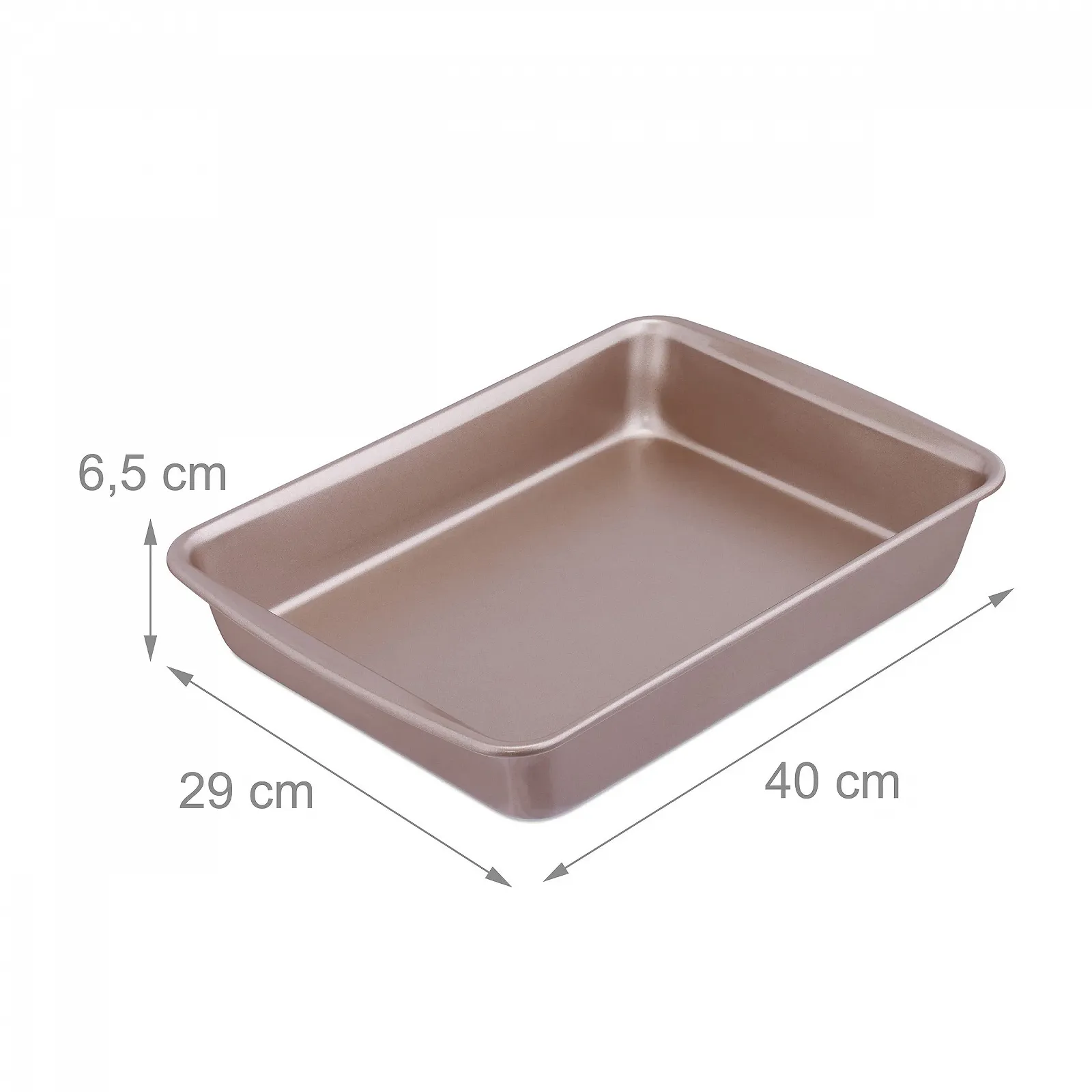 Форма для випікання Relaxdays квадратна антипригарна 4 л з вуглецевої сталі коричнева, фото №4