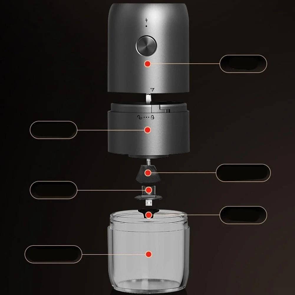 Электрическая кофемолка портативная Black, фото №9