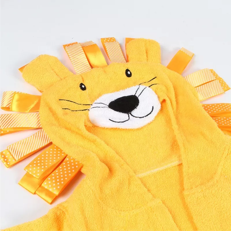 Детский Халат Lovely Svi Банный с Капюшоном Махровый Хлопок L Лев, фото №4