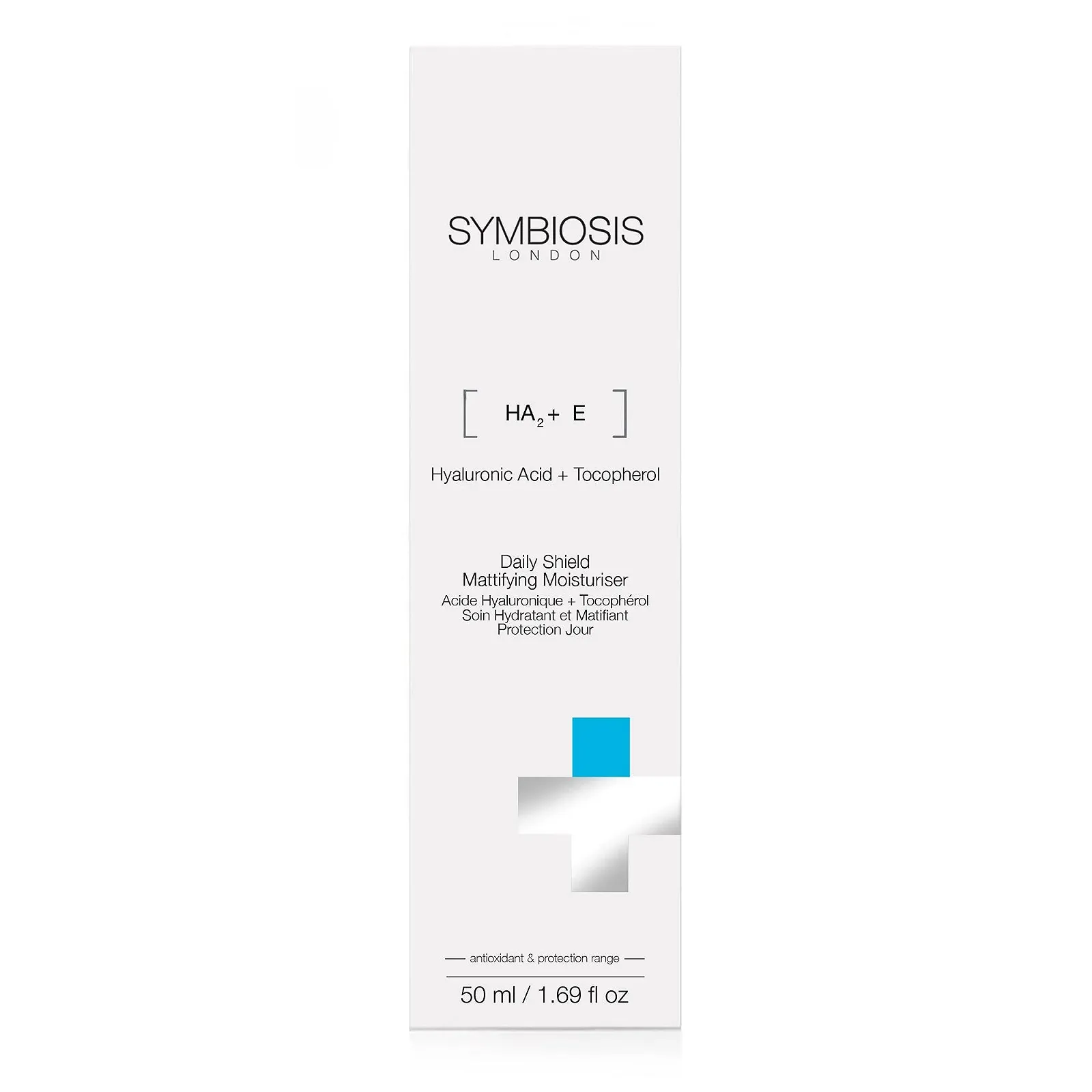 Денний крем SYMBIOSIS LONDON [Hyaluronic Acid + Tocopherol] Moisturising Matt, 50 мл, фото №5