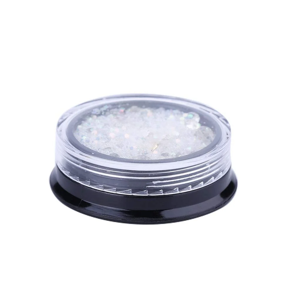 Стразы для ногтей Рождественские, Украшения для ногтей Рождественские сплавные блестки, Наклейки для маникюра, Ювелирные изделия DIY Украшения для ногтей (1# Белый AB + Серебряный сплав), фото №1