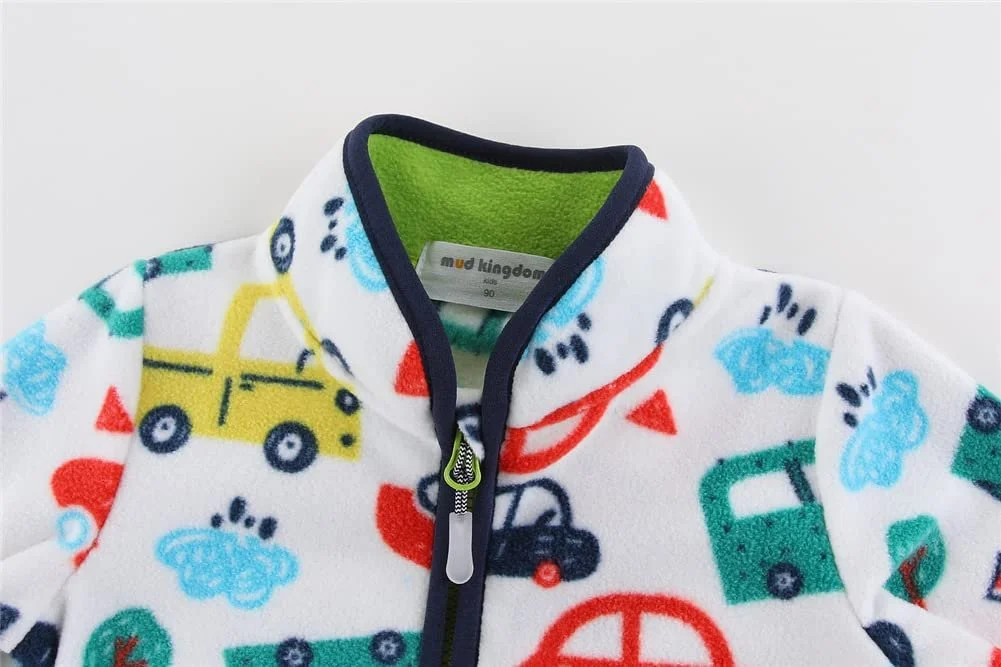 Флісова куртка Mud Kingdom Дитяча Куртка на блискавці Стійка-комір, фото №3