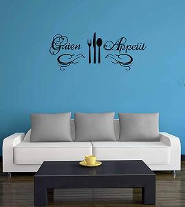 Настінна наклейка A572 "Guten Appetit" 90 x 35 см synthetic.ua - Фото 1