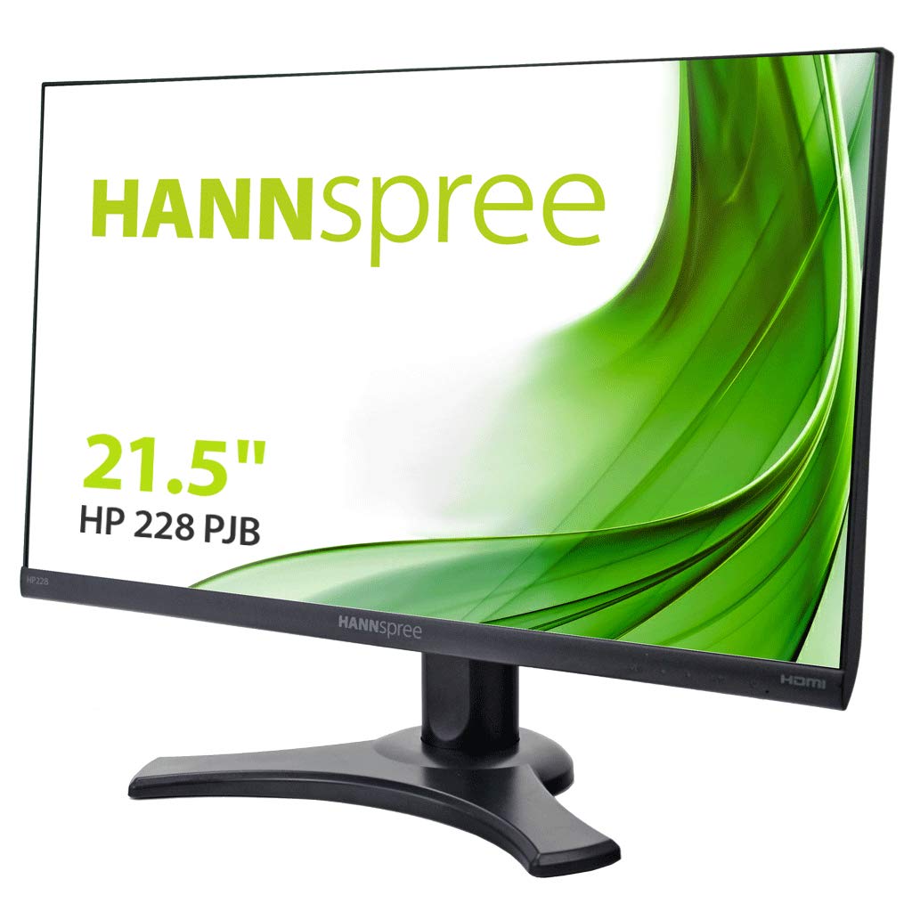Монитор HANNspree HP228PJB 54.6 см (21.5") Full HD 300cd VGA DVI HDMI динамик VESA с регулировкой высоты наклон черный, фото №1