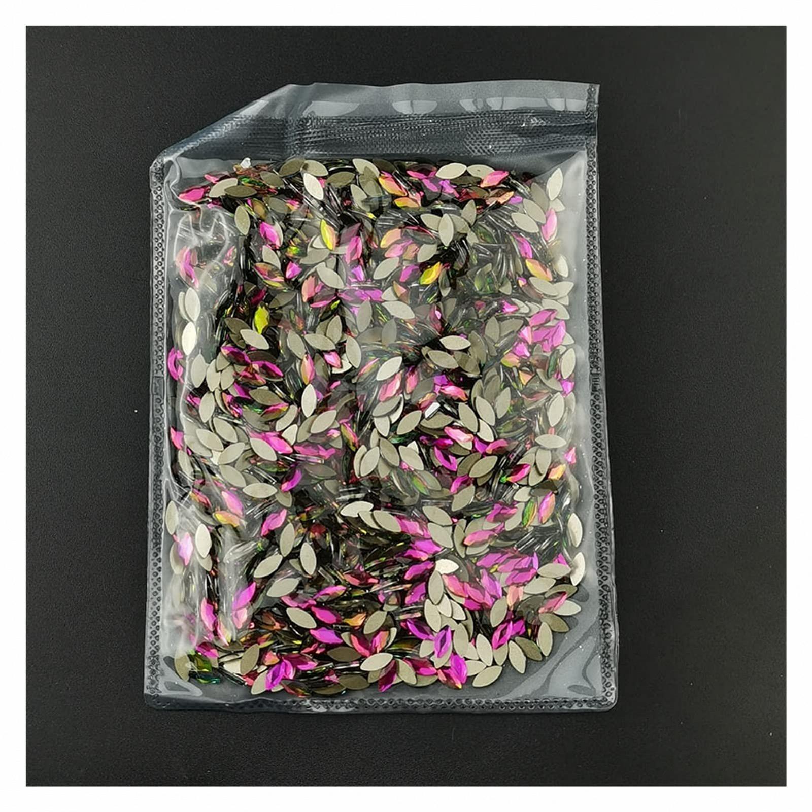 Стрази для нігтів YAOQIJIE Модні райдужні кристали 3D, 360 шт, 3 x 25 см, фото №2