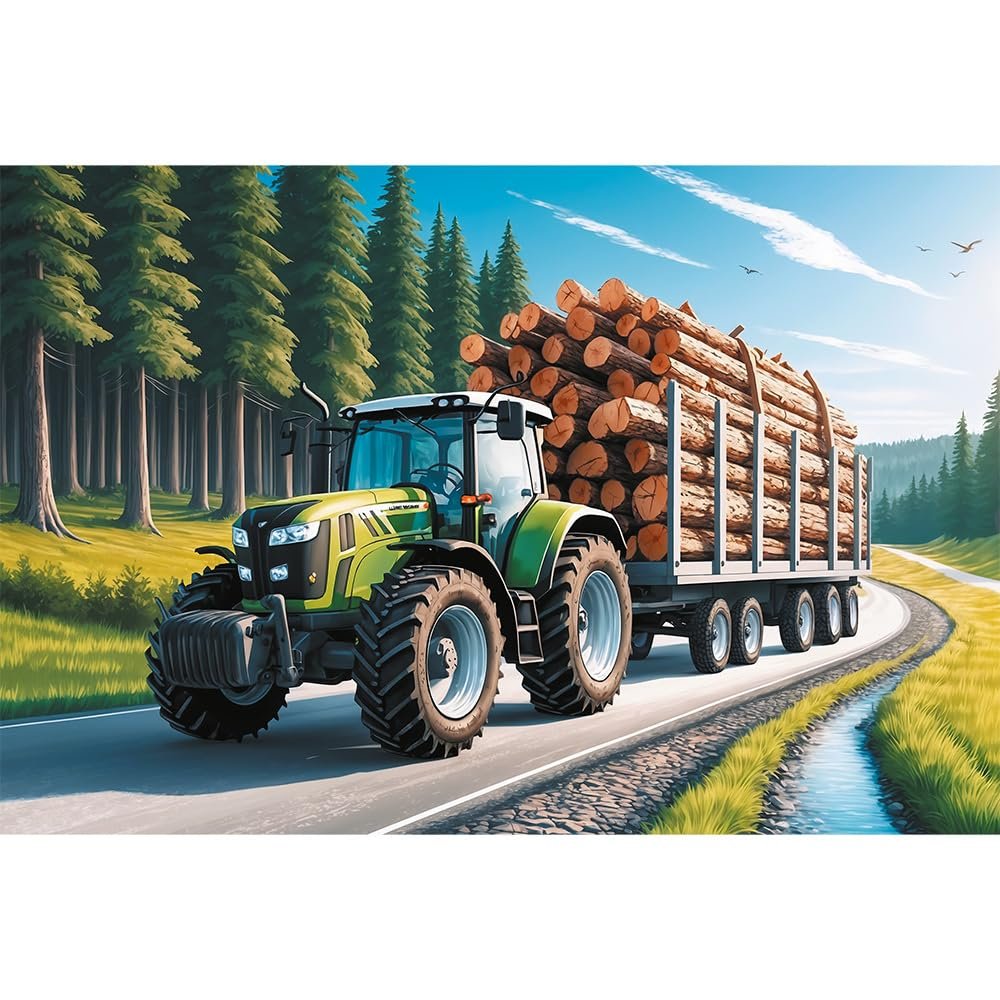 Пазл Trefl Forest Tractor 100 деталей, фото №2 Пазл Trefl Forest Tractor 100 деталей, фото №2