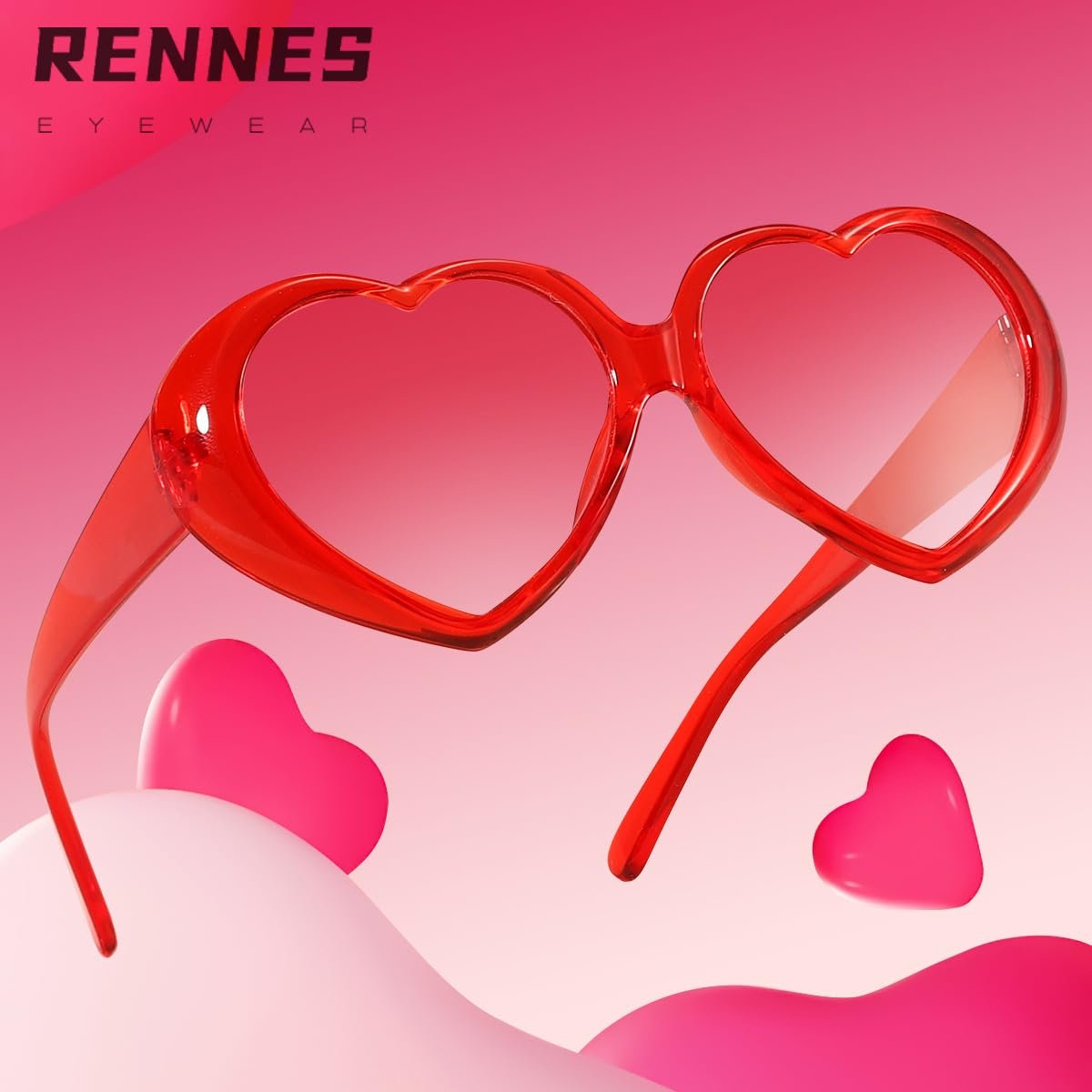 Окуляри Без бренда Серцеподібні Прозорі, фото №4