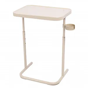 Столик-подставка для ноутбука Fafeicy складной для телевизора, магнитная столешница для общежития, автодома, бежевый, 3 уровня регулировки высоты - Фото 1