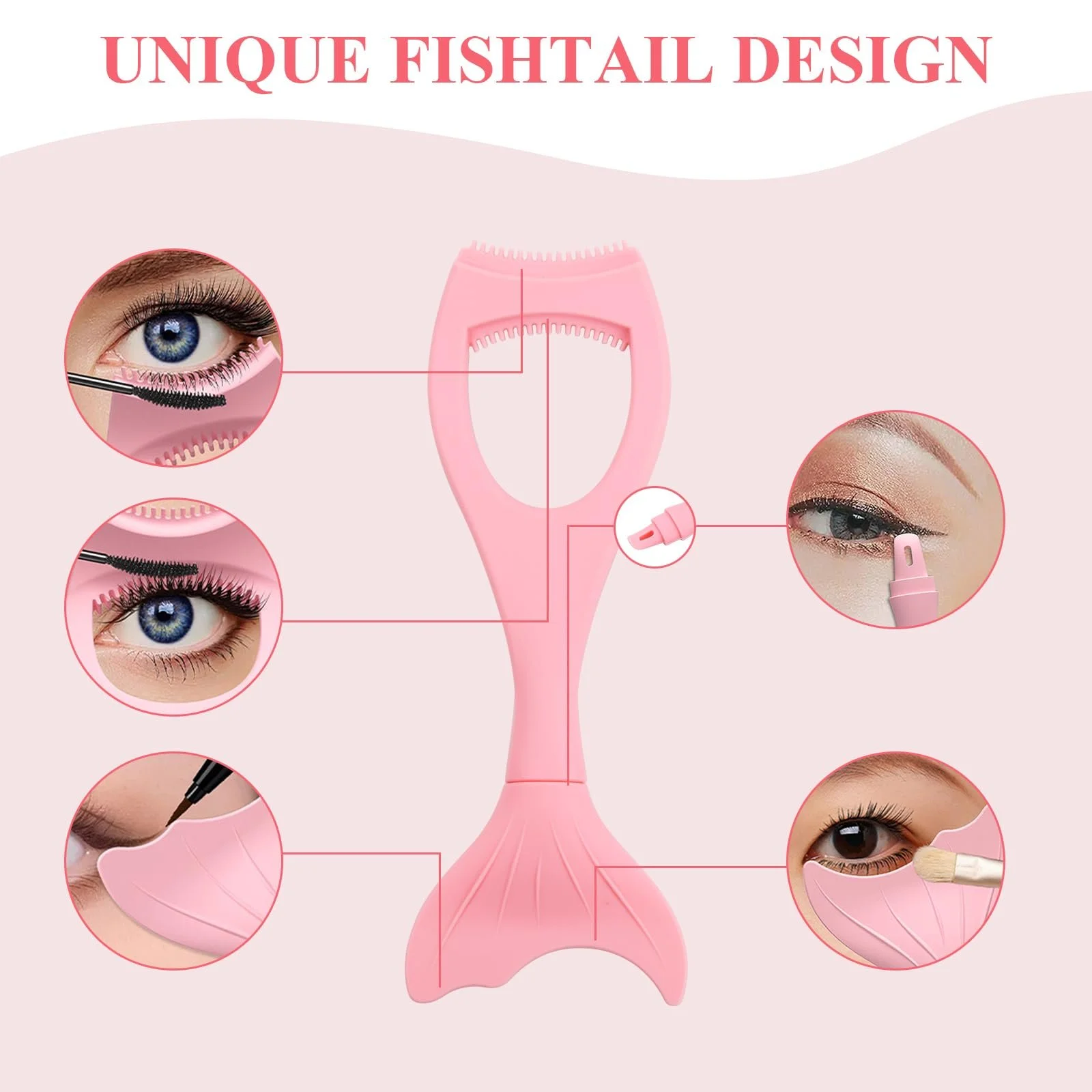 Трафарет для вій Багатофункціональний Фіолетовий, фото №4