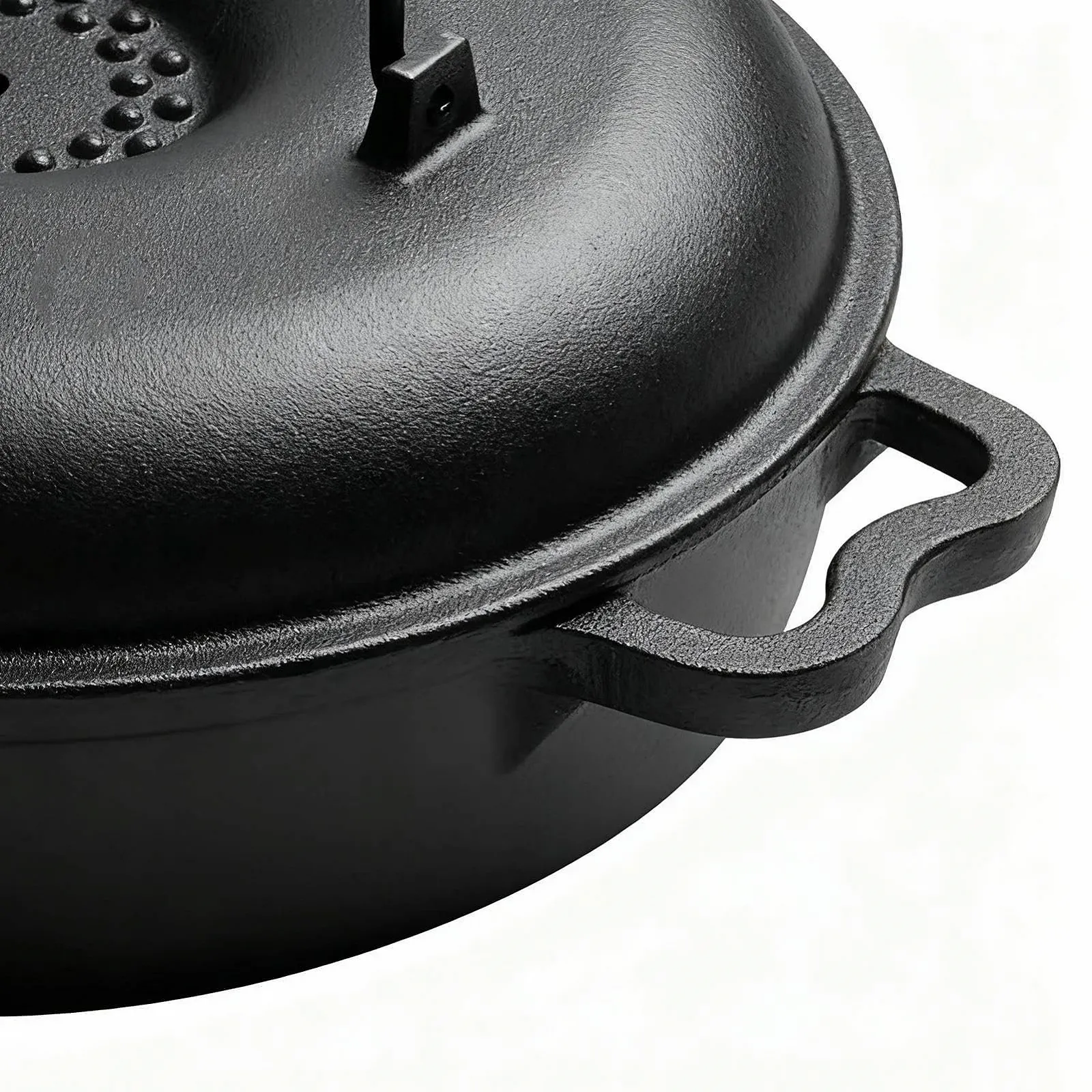 Форма для запекания чугунная с крышкой для батата и кукурузы с щипцами и перчатками, фото №7