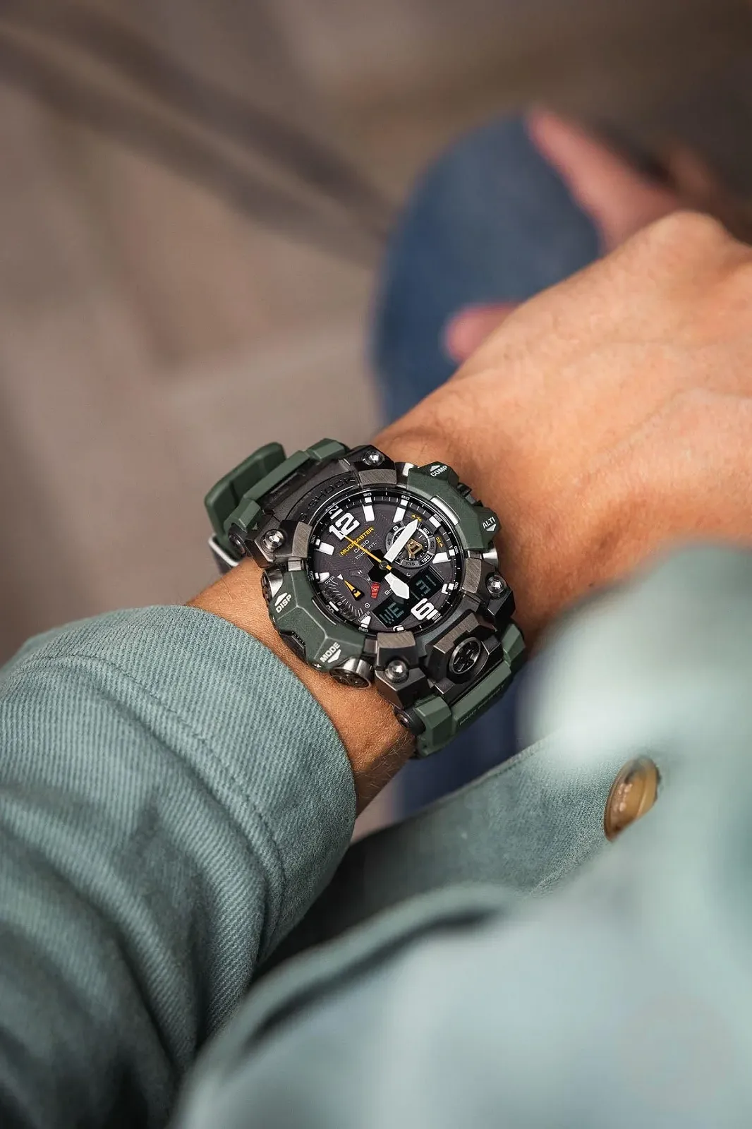 Часы Casio GWG-B1000-3AER Зеленый Military, фото №6 Часы Casio GWG-B1000-3AER Зеленый Military, фото №6