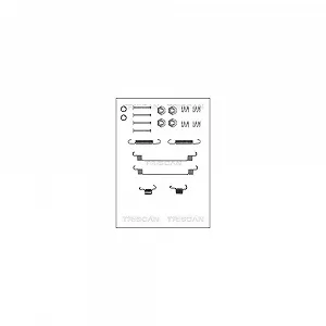 Комплект аксессуаров, тормозные колодки TRISCAN 8105 252519 задняя ось - Фото 1