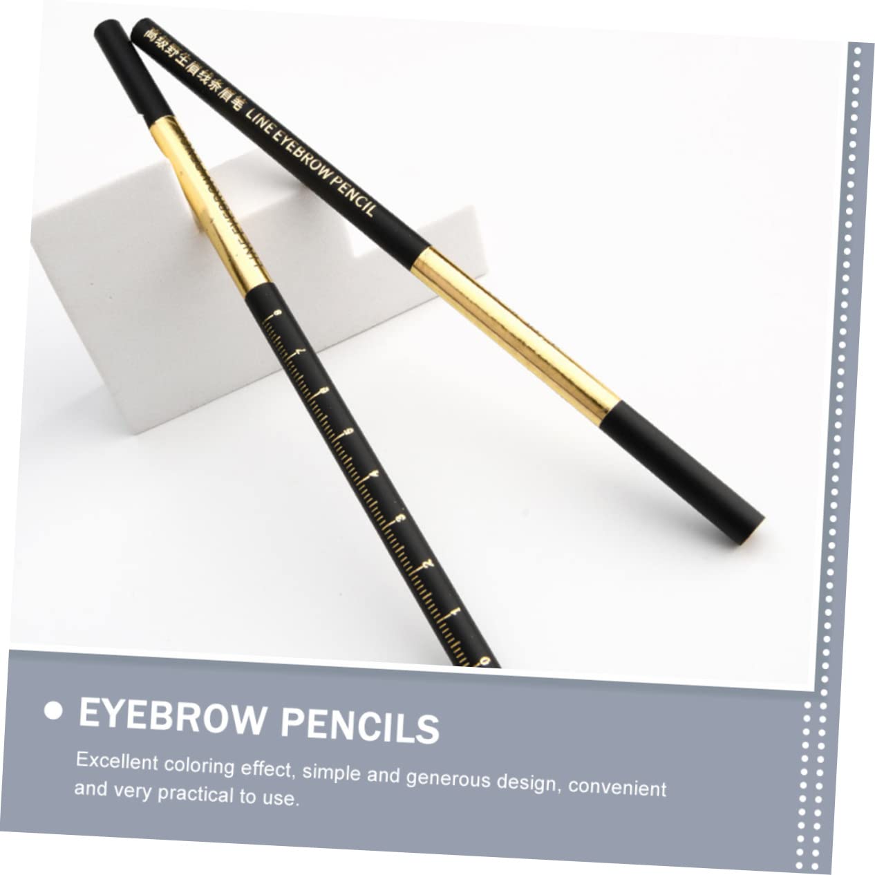Косметичний олівець для брів HONMEET Eyebrow Pencil Pens Brown Lady Wooden, фото №7