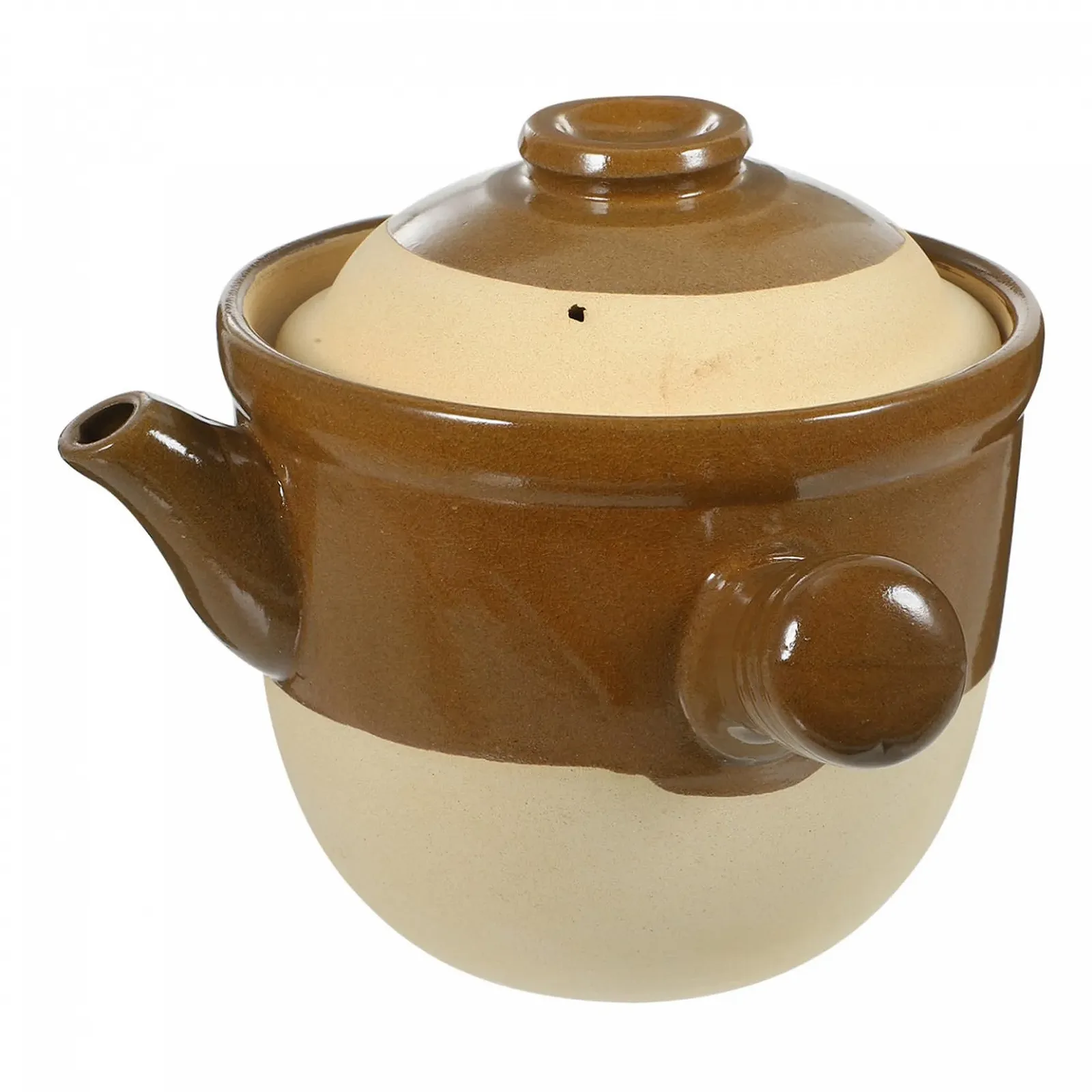 Кастрюля BESTYASH керамическая традиционная для лекарственных трав и тушения с эргономичной ручкой, фото №1