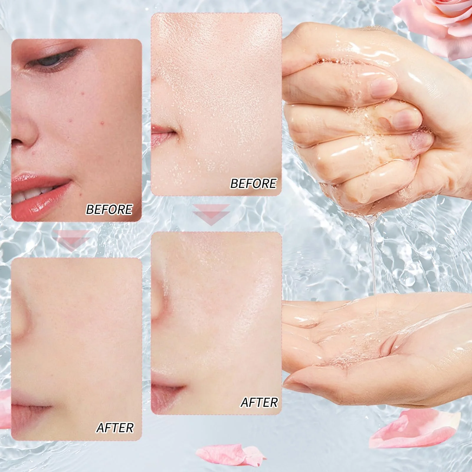 Тканинна маска для обличчя Korean Face Mask Набір тканинних масок для обличчя, фото №3