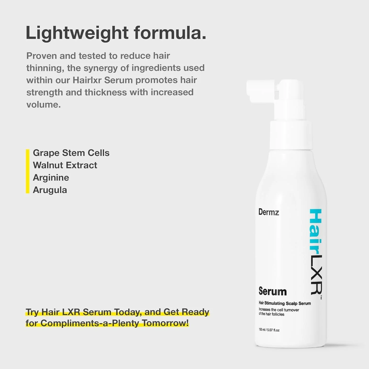 Сироватка для росту волосся HairLXR - Сироватка для росту волосся з натуральними компонентами, фото №6