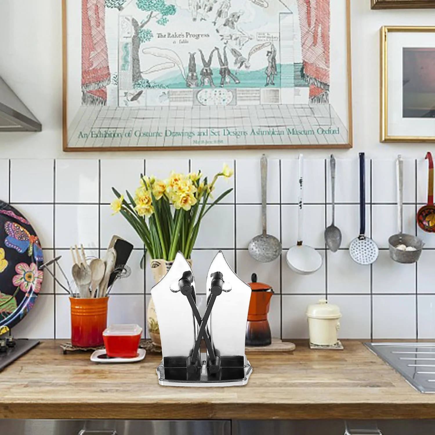 Точило для ножів ручна 183 г Залізна Срібляста, фото №6