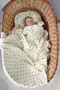 Муслиновый комплект: плед, простыня и подушка / Для коляски или люльки / Бежевый synthetic.ua - Фото 1