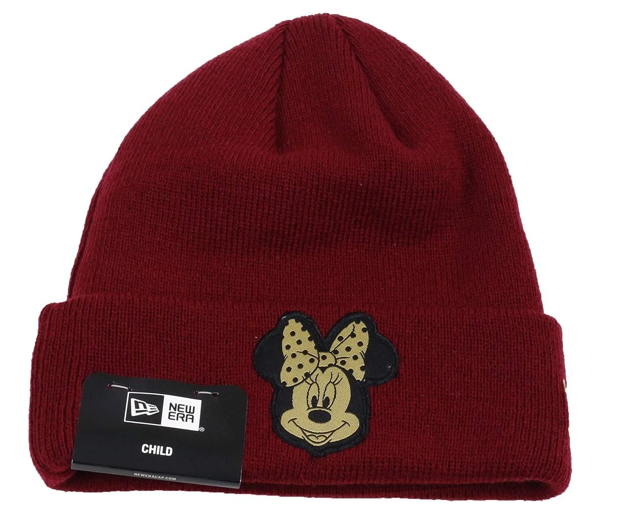 Шапка с отворотом New Era Charecter Minnie Mouse Молодежная Cardinal/Gold Для девочек, фото №1 Шапка с отворотом New Era Charecter Minnie Mouse Молодежная Cardinal/Gold Для девочек, фото №1