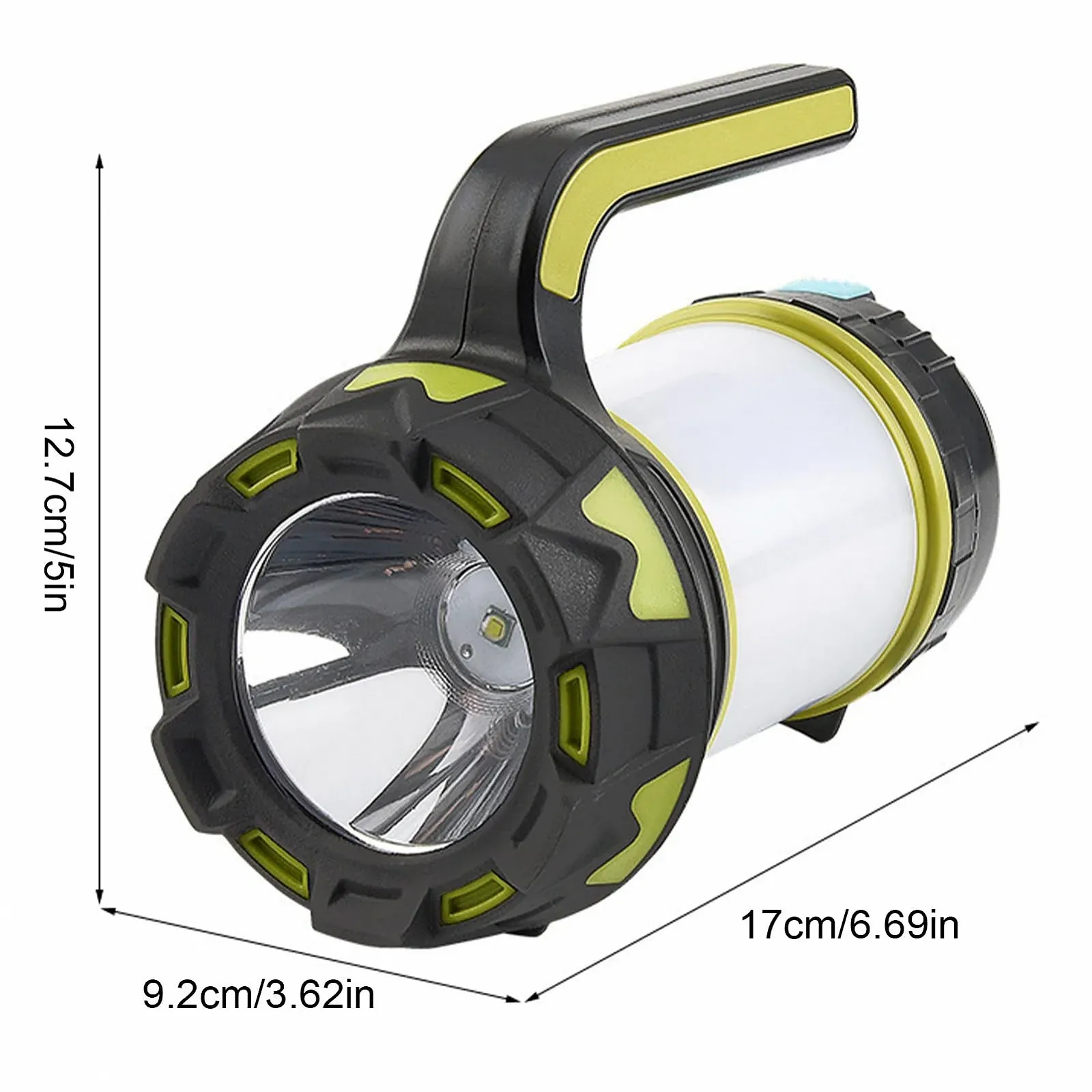Ліхтар для кемпінгу, прожектор, ручний ліхтар, 6 режимів освітлення, легкий з ручкою для перенесення, ідеально підходить для походів, полювання або катання на човні, фото №5