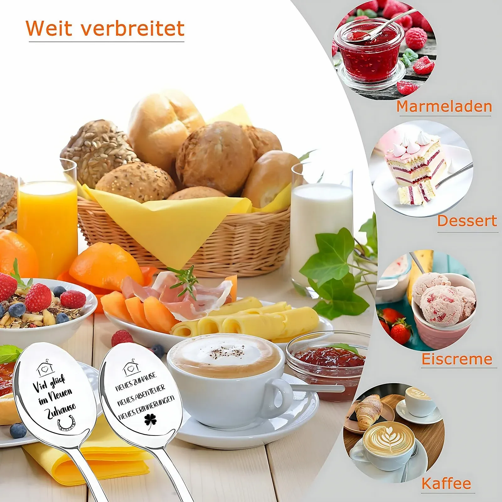 Ложка для кави Housewarming Gifts Apartment Pack of 2 з гравіюванням, фото №3