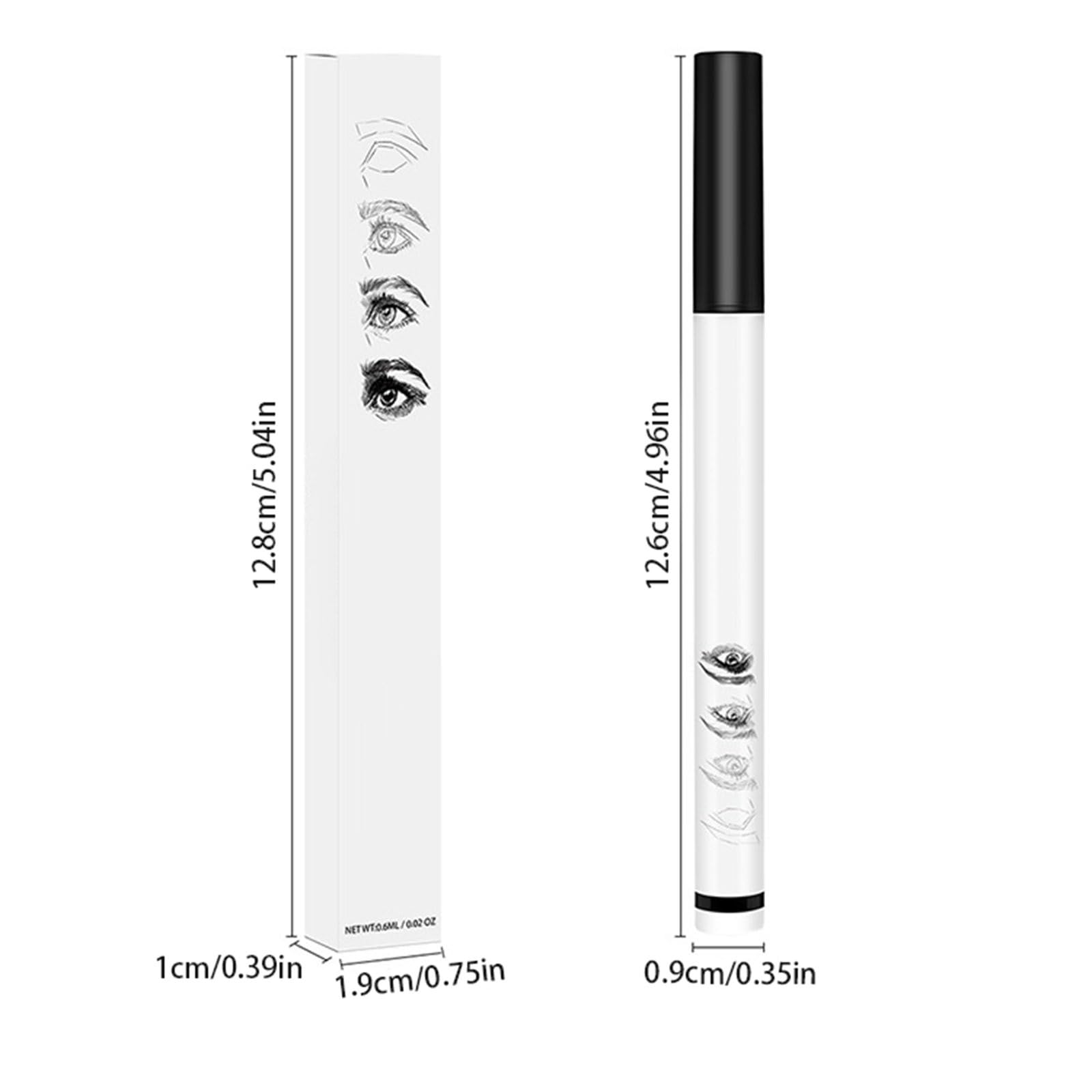 Олівець для брів із гребінцем 2024 4-точковий Безбарвний, фото №6 Олівець для брів із гребінцем 2024 4-точковий Безбарвний, фото №6