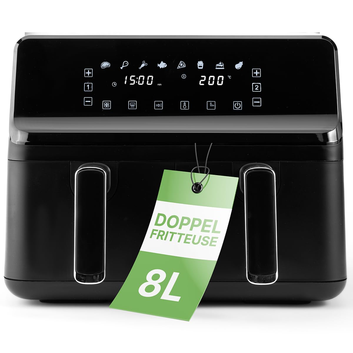 Фритюрница Clatronic FR 3804 H без жира 8 литров сенсорная, фото №1