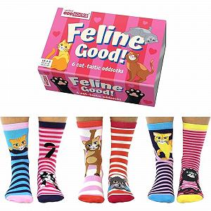 Носки Feline Good Cat Oddsocks Размер 37-42, Набор 6 штук - Фото 1