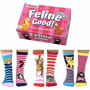 Носки Feline Good Cat Oddsocks Размер 37-42, Набор 6 штук - Фото 1