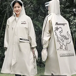 Велосипедний дощовик-пончо pxjsdwe для дітей, для піших прогулянок з капюшоном synthetic.ua - Фото 1