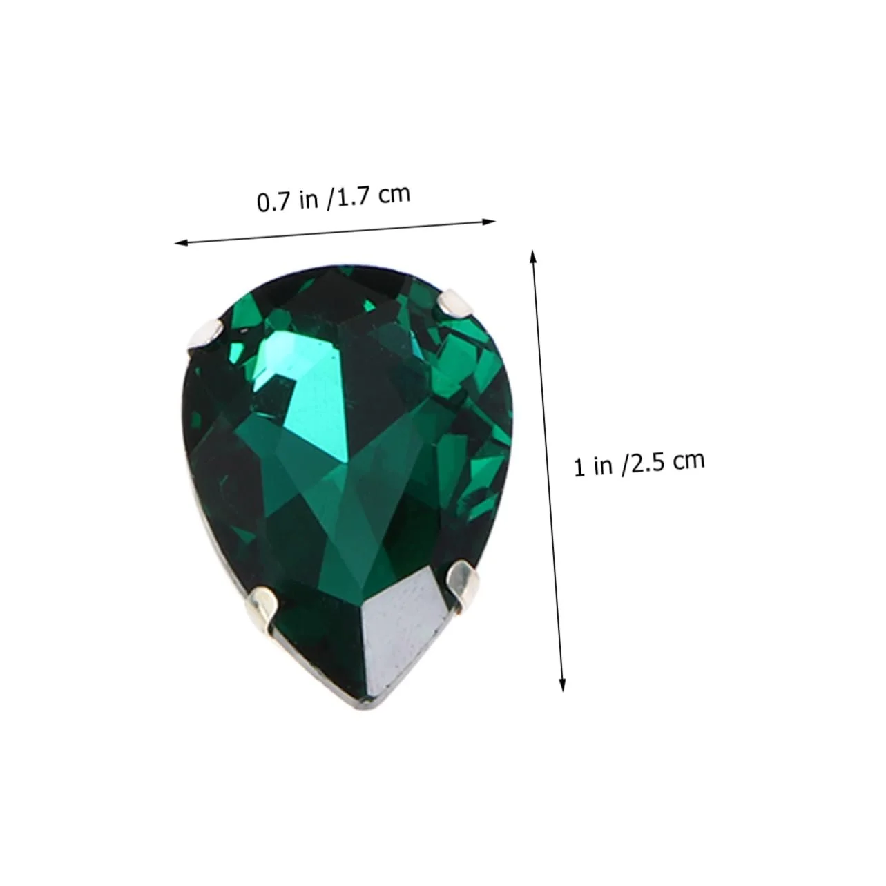 Стрази Крапля SEWACC 50 шт. Зелений, фото №6