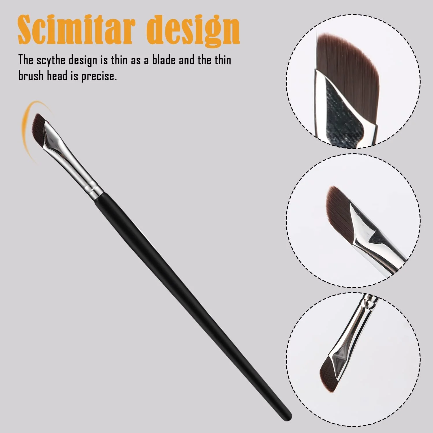 Набор кистей для подводки Sickle Precision Ultrafine 6 штук, фото №4 Набор кистей для подводки Sickle Precision Ultrafine 6 штук, фото №4