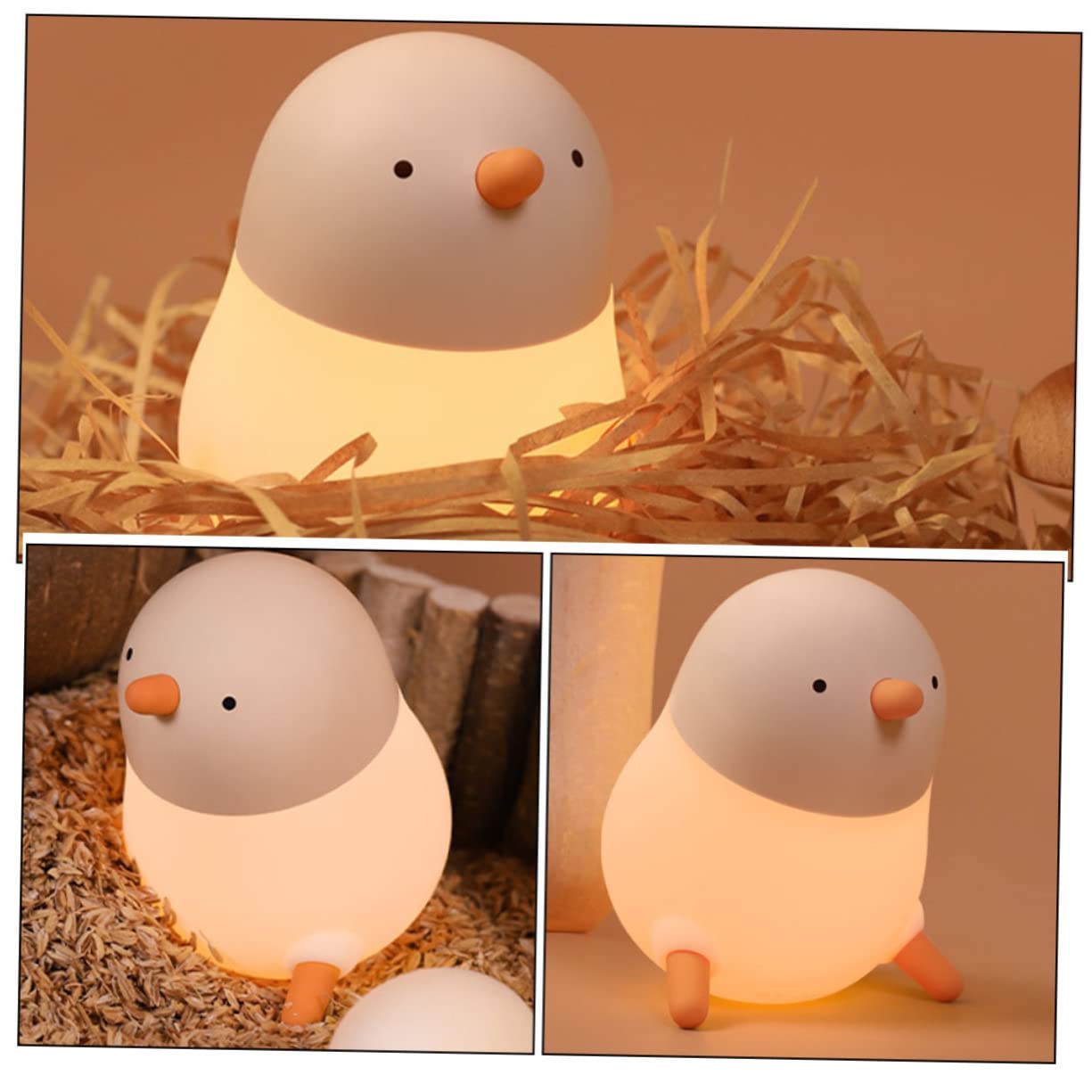 Світильник нічник OSALADI Дитячий мультяшний Курча Набір з 2 шт., фото №6