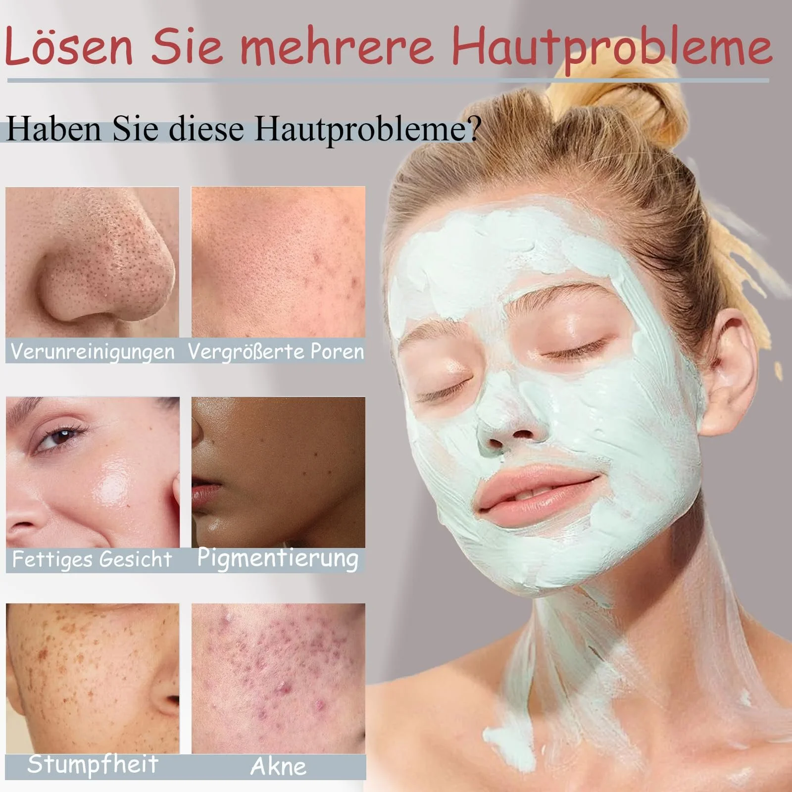 Маска Глиняна Зволожуюча для обличчя для жінок Набір масок для догляду за шкірою 10 штук, фото №3 Маска Глиняна Зволожуюча для обличчя для жінок Набір масок для догляду за шкірою 10 штук, фото №3