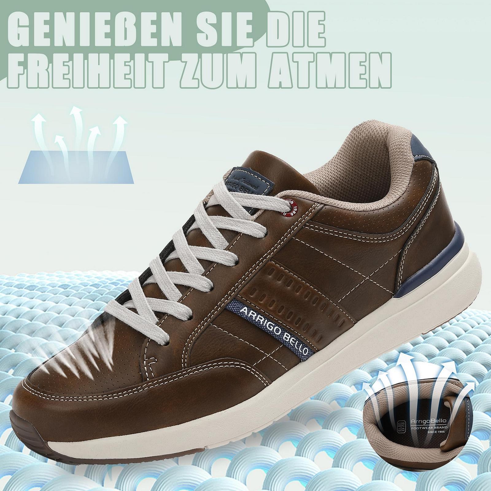 Кросівки ARRIGO BELLO Casual Чоловічі Нековзні Легкі Шкіряні, фото №4 Кросівки ARRIGO BELLO Casual Чоловічі Нековзні Легкі Шкіряні, фото №4