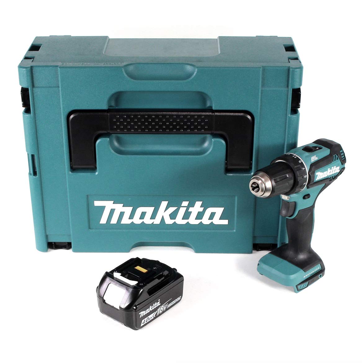 Дриль-шуруповерт Makita DDF 485 M1J Акумуляторний 18 В 50 Нм Solo в Makpac + 1 x 4.0 Ач акумулятор - без зарядного пристрою, фото №1 Дриль-шуруповерт Makita DDF 485 M1J Акумуляторний 18 В 50 Нм Solo в Makpac + 1 x 4.0 Ач акумулятор - без зарядного пристрою, фото №1