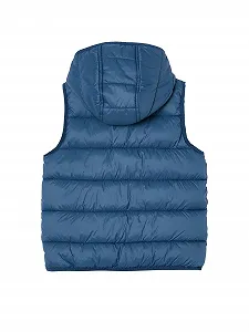 Жилет Vertbaudet для хлопчиків стьобаний з капюшоном і переробленого матеріалу synthetic.ua - Фото 1