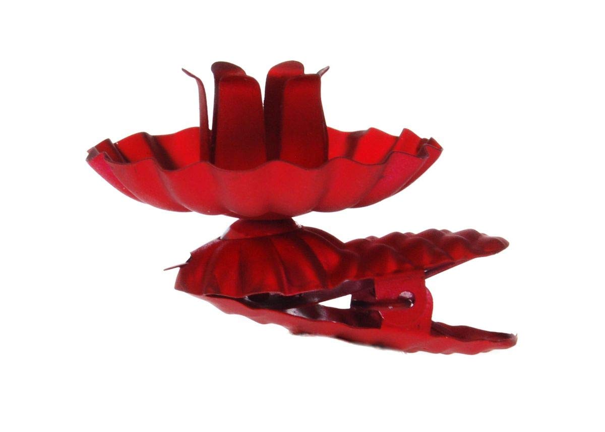 Свічник hdg haus-der-geschenke Tree Clip Конус Набір з 8 Кольорові Німеччина Матове червоне, фото №5