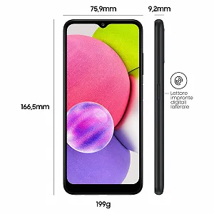 Смартфон Samsung Galaxy A03s A037G 32GB Android Black synthetic.ua - Фото 1