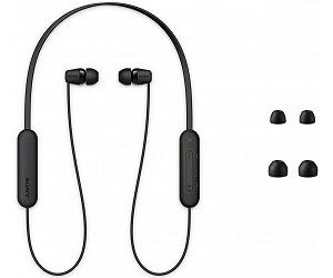 Sony Навушники WI-C100 In-ear IPX4 Wireless Чорний synthetic.ua - Фото 1