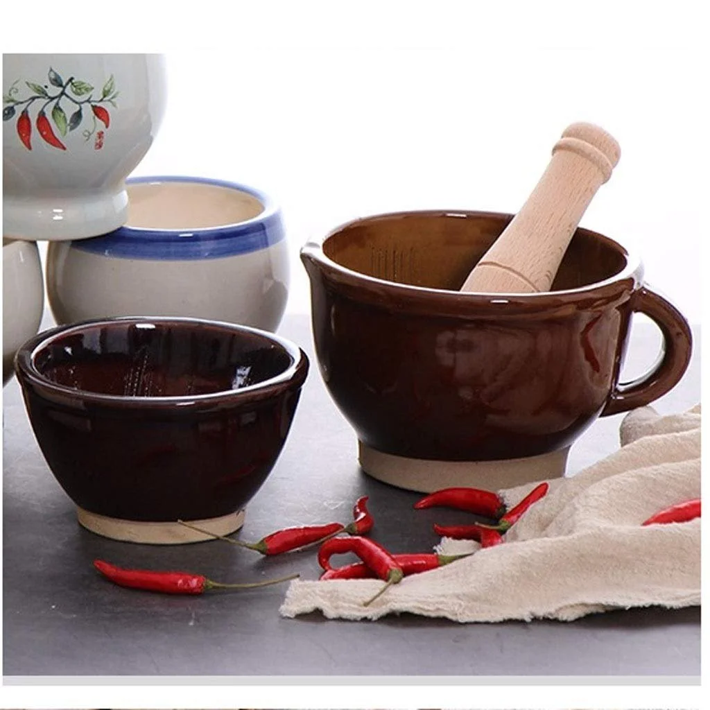 Ступка с пестиком Керамическая, фото №8 Ступка с пестиком Керамическая, фото №8