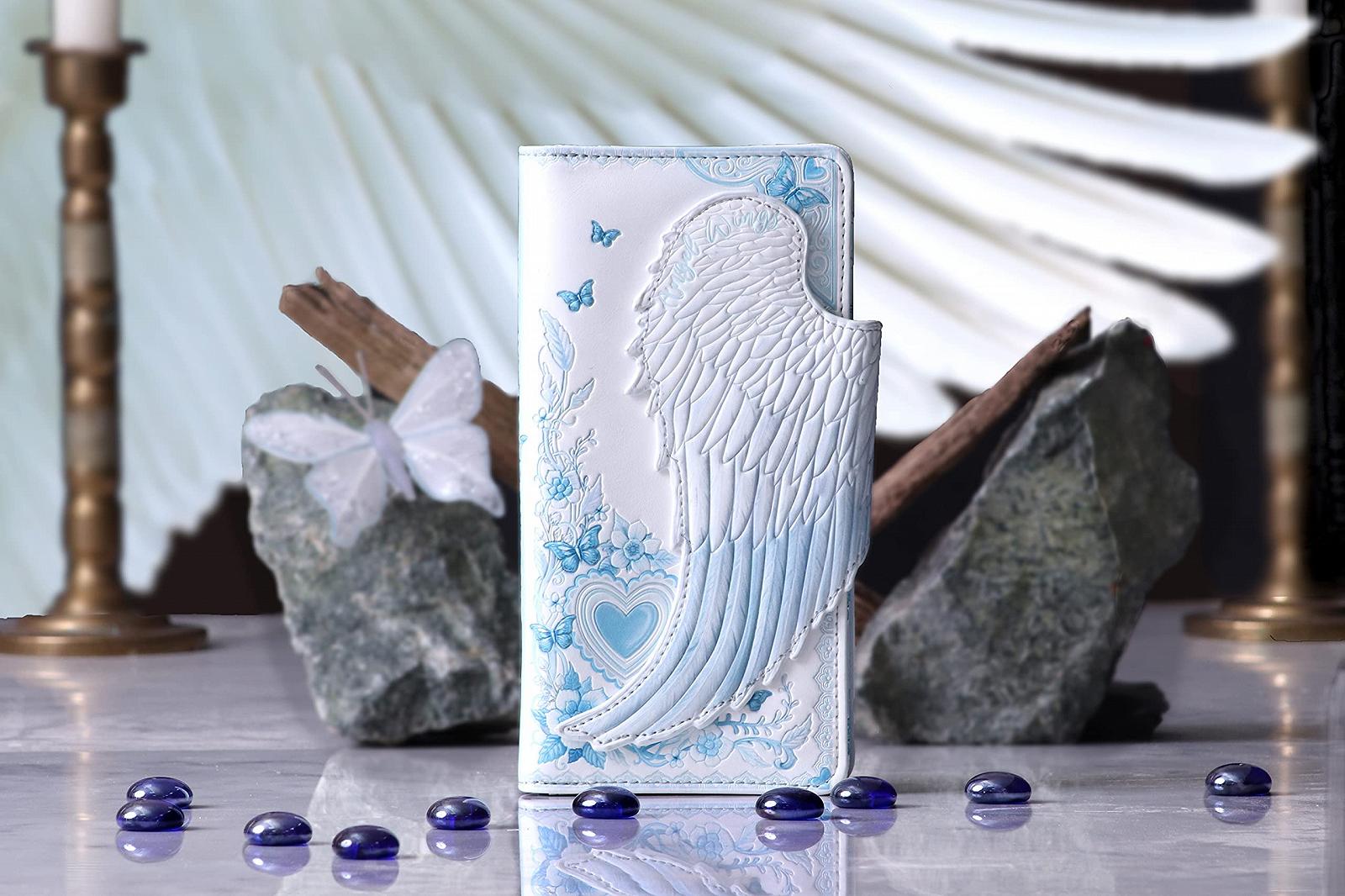 Кошелек Nemesis Now Angel Wings Тисненый 18.5см Белый, фото №6