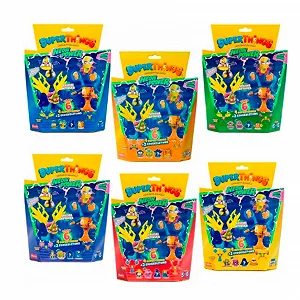 Набір фігурок Magic Box SuperThings Neon Power 6 штук (4 фігурки та 2 екзоскелети) - Фото 1