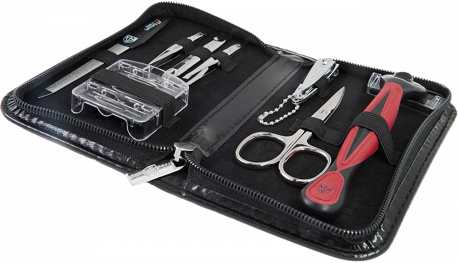 Набір для манікюру та педикюру DREI SCHWERTER Germany Чоловічий набір з 6 інструментів у дорожньому футлярі Сталеві інструменти, фото №4 Набір для манікюру та педикюру DREI SCHWERTER Germany Чоловічий набір з 6 інструментів у дорожньому футлярі Сталеві інструменти, фото №4
