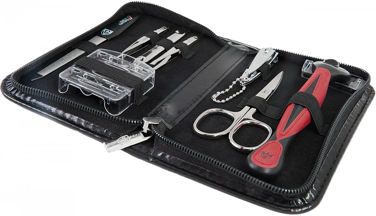 Набор для маникюра и педикюра DREI SCHWERTER Germany Мужской набор из 6 инструментов в дорожном футляре Стальные инструменты, фото №4 Набор для маникюра и педикюра DREI SCHWERTER Germany Мужской набор из 6 инструментов в дорожном футляре Стальные инструменты, фото №4